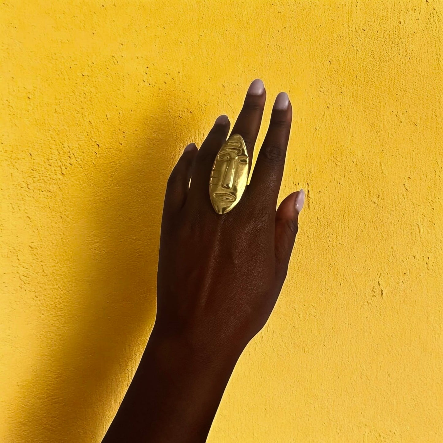 Luma - Lett afrikansk maske-ring - Håndlaget i Senegal